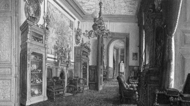 Imagen del interior del palacio de Alca&ntilde;ices. (Fototeca del Patrimonio Hist&oacute;rico del Ministerio de Educaci&oacute;n)