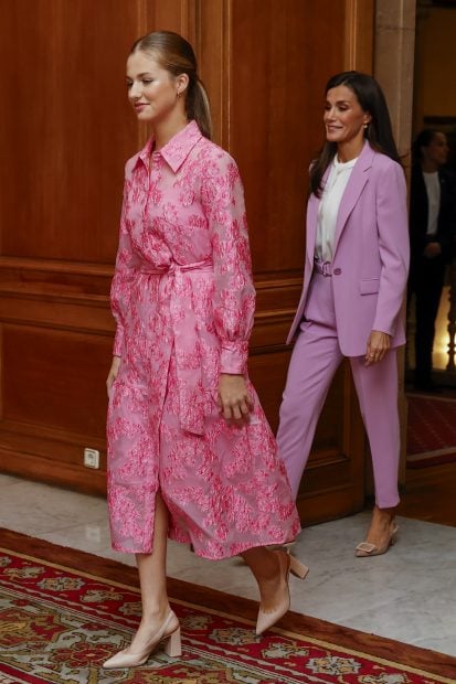 Princesa Leonor, vestido rosa
