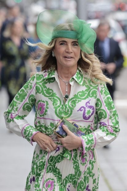Teresa de la Cierva, con vestido de Carolina Herrera. / GTRES
