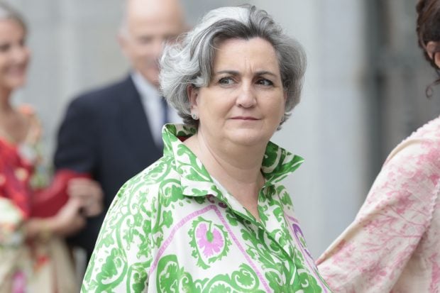 Pepa Mu&ntilde;oz, con un traje-pantal&oacute;n de Carolina Herrera. / GTRES