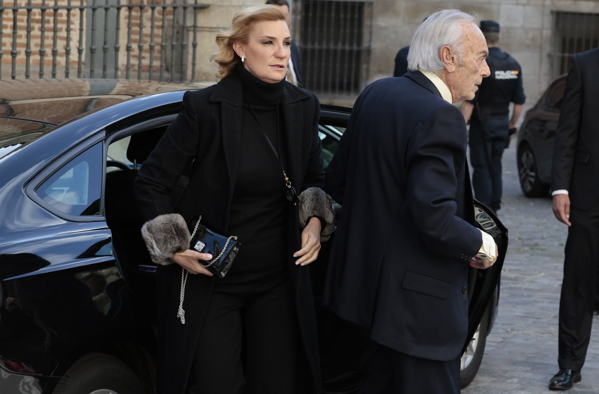 Mar&iacute;a Zurita, en el funeral de Fernando G&oacute;mez-Acebo