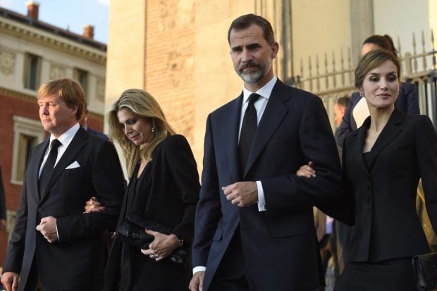 Sus Majestades, reinas letizia y maxima, 