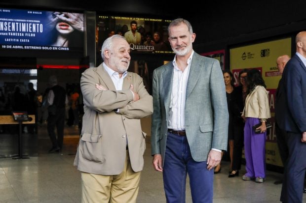 el rey felipe vi en un cine, rey y el cine