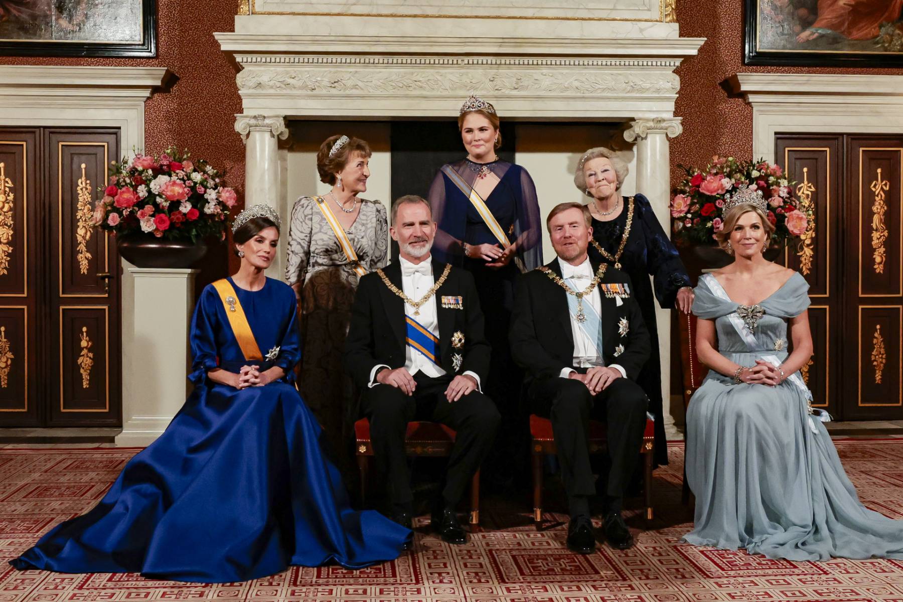 cena de Estado, Felipe Letizia Holanda, Amalia de los Pa&iacute;ses Bajos