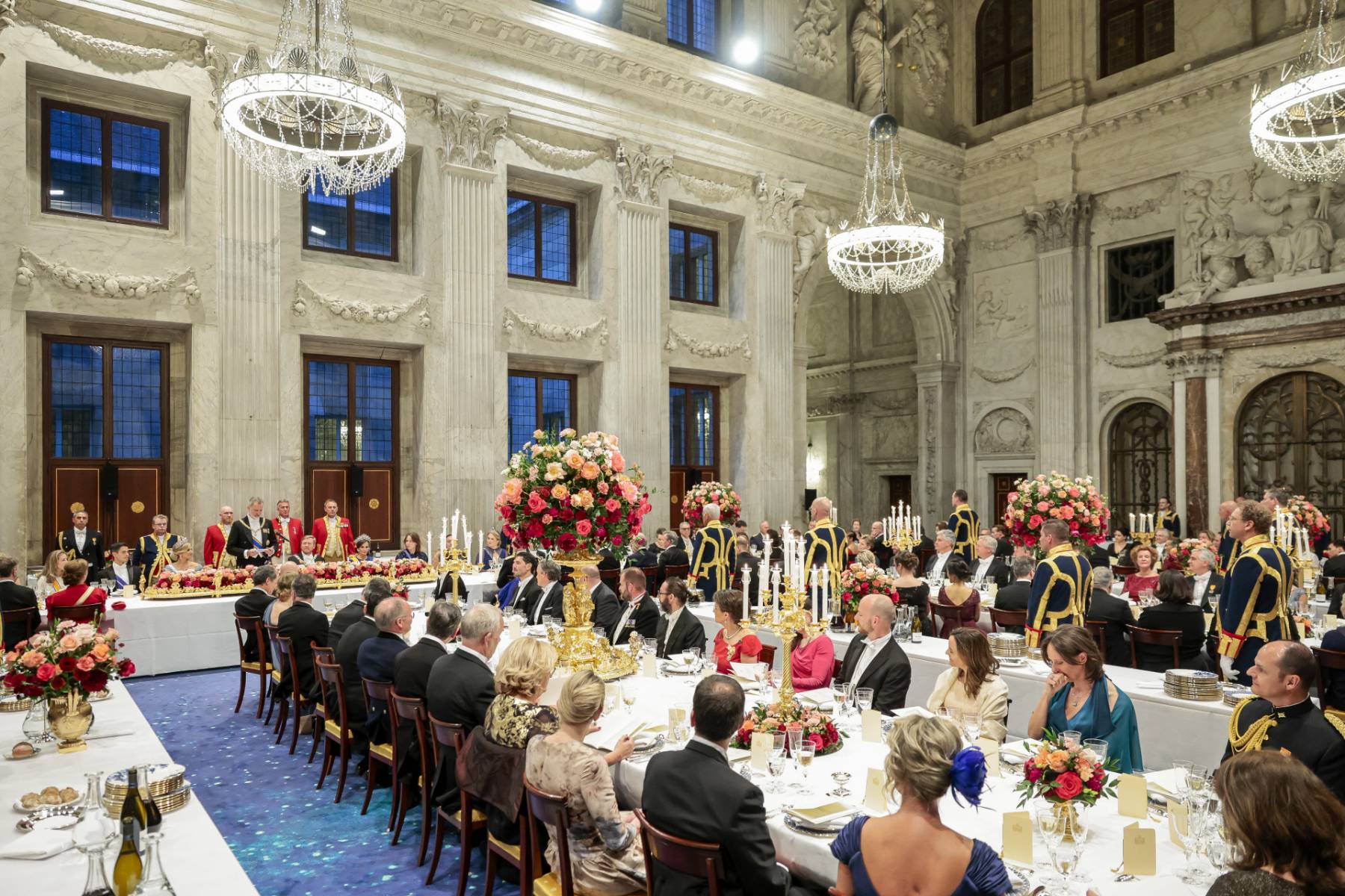 cena de Estado, Felipe Letizia Holanda, Amalia de los Pa&iacute;ses Bajos