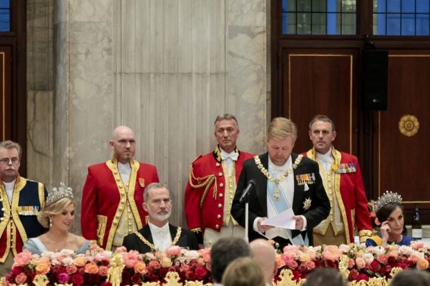 Cena de gala en Ámsterdam el pasado 17 Abril 2024. (Foto Gtres)