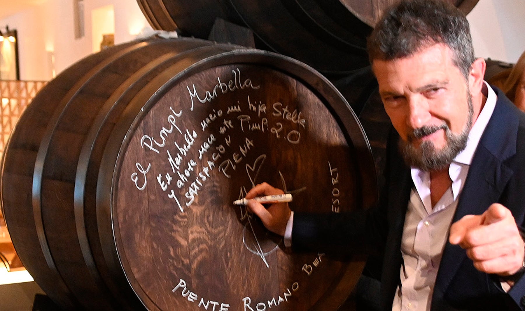 Antonio Banderas El Pimpi M&aacute;laga