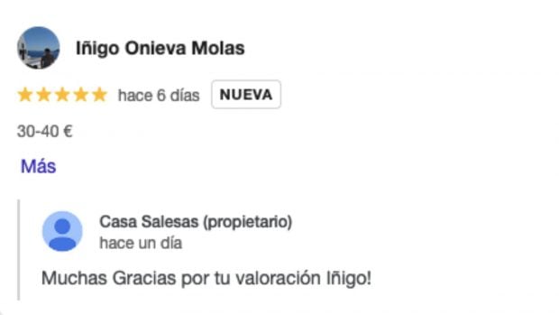 Íñigo Onieva, Casa Salesas