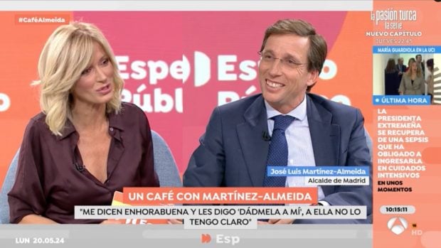 almeida y teresa urquijo, entrevista almeida, almeida espejo público, almeida chotis, almeida san isidro