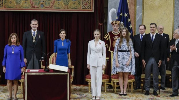 Leonor, Felipe, Letizia, Sof&iacute;a