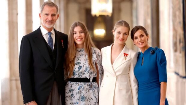 Felipe, Letizia, Sof&iacute;a, Leonor