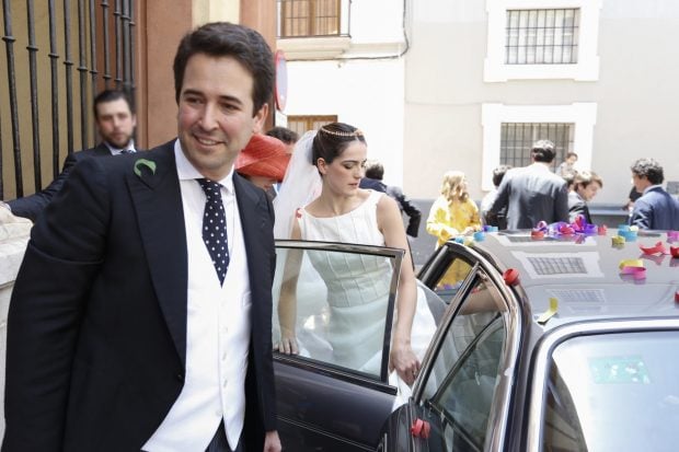 Felipe Benjumea y Mar&iacute;a de Chiris, coche boda Felipe Benjumea y Mar&iacute;a de Chiris, 