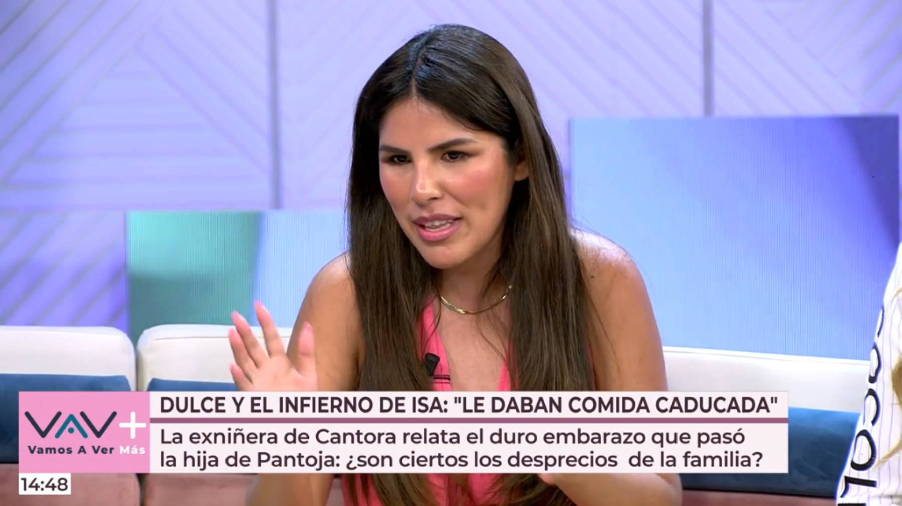 Isa Pantoja, en 'Vamos a ver'. (Foto: Telecinco)