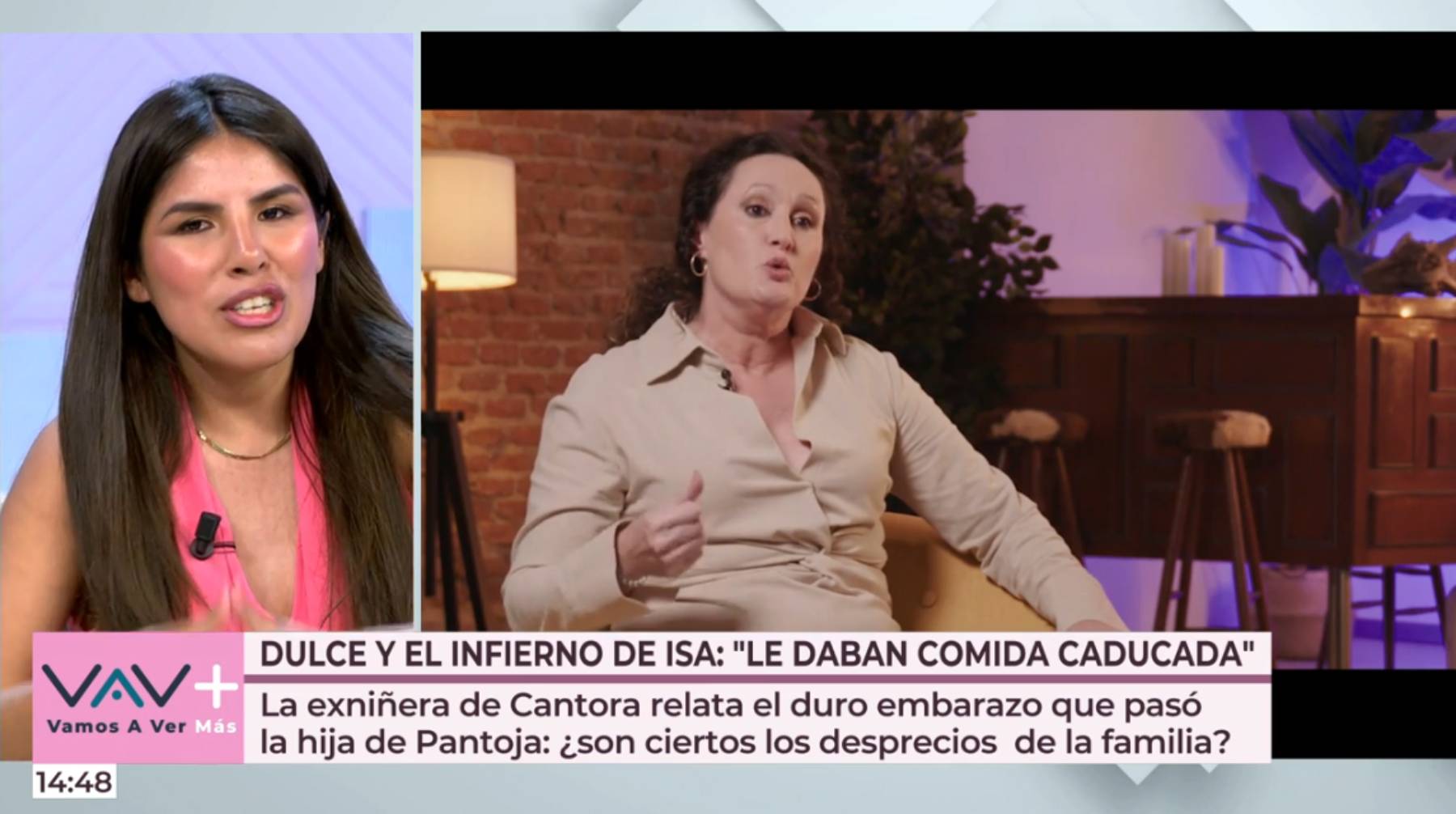 Isa Pantoja, en 'Vamos a ver'. (Foto: Telecinco)