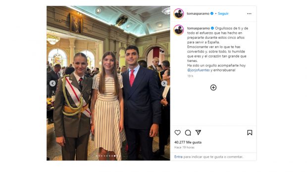 Leonor despachos, leonor cadete, tomas p&aacute;ramo, infanta sof&iacute;a