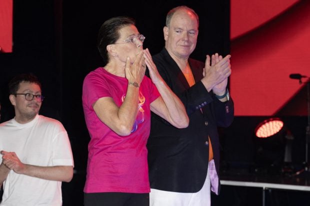 Estefanía de Mónaco, con el príncipe Alberto. (Foto. Gtres)