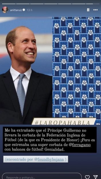 anita ruiz, Guillermo de Gales, Guillermo de Gales corbata,