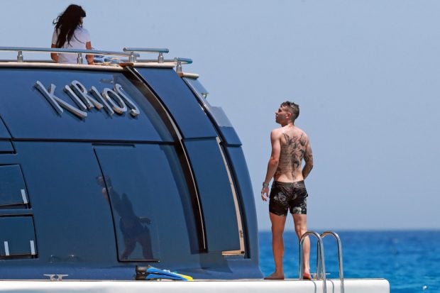 Lucas Hernández, barco Lucas Hernández, ibiza Lucas Hernández,