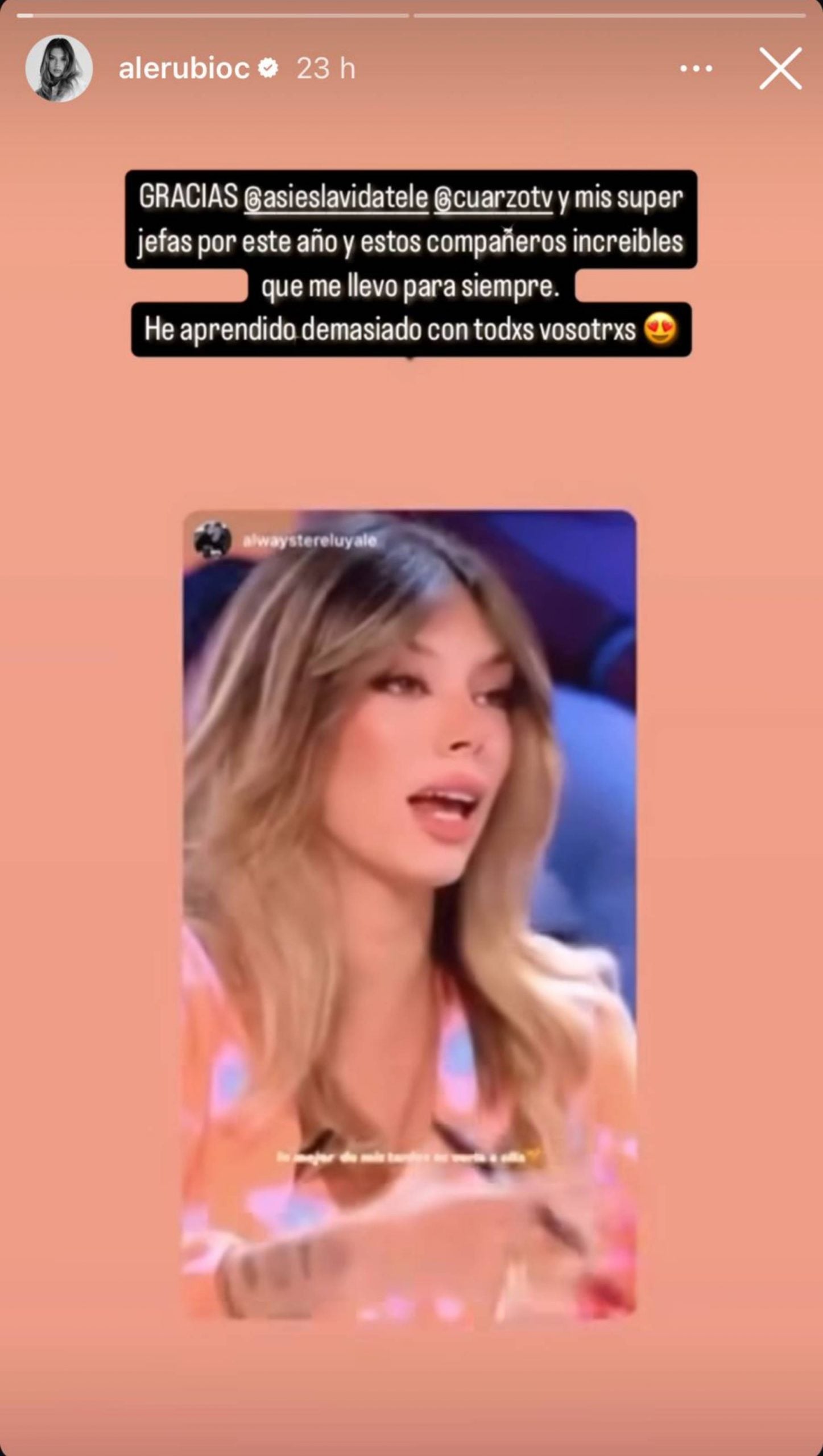 Alejandra Rubio, Alejandra Rubio Carlo, Así es la vida