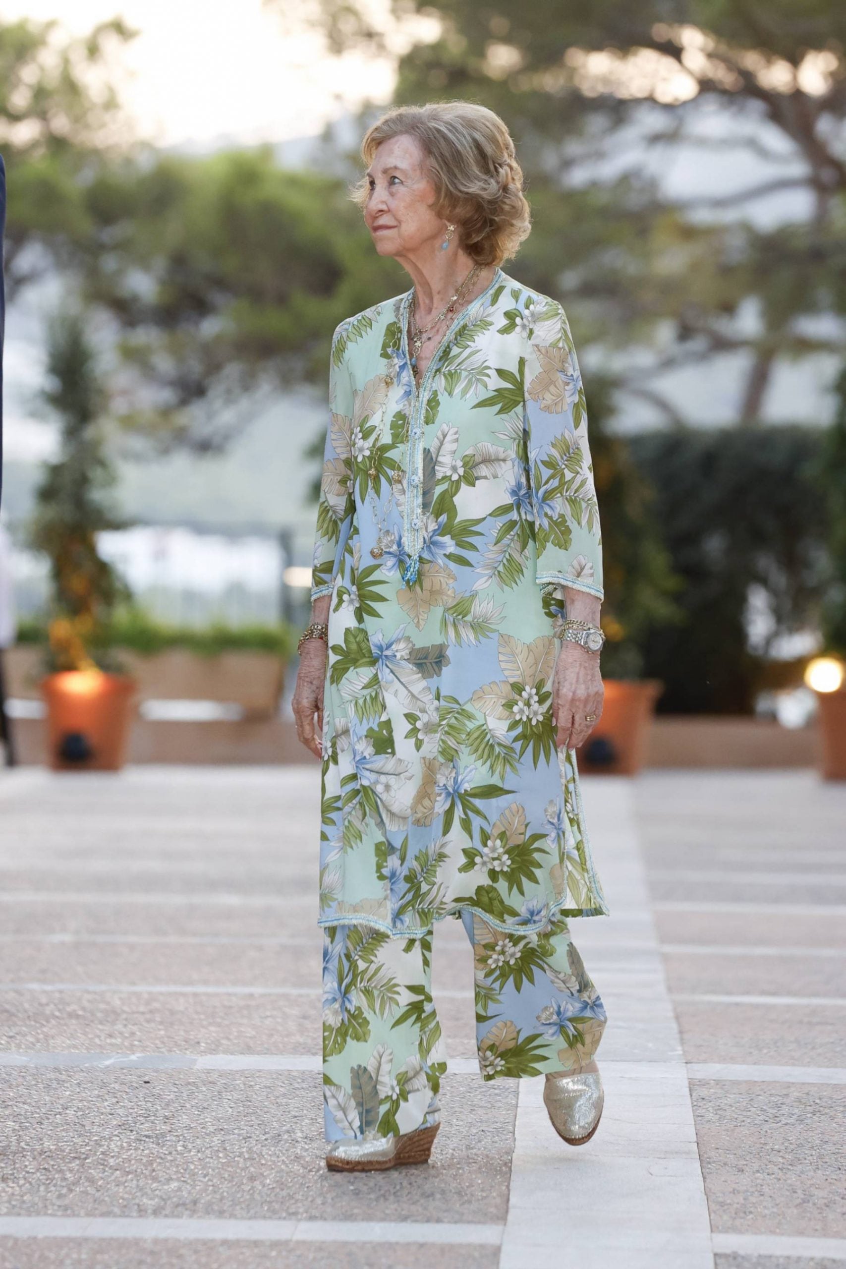 La Reina Letizia, en Marivent, Reyes Mallorca, vestido Letizia
