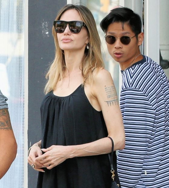 hijo Angelina Jolie, hijo Brad Pitt, accidente pax