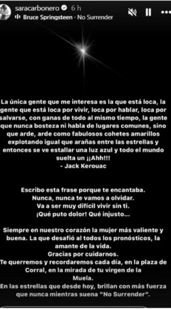 Sara Carbonero amiga, Sara Carbonero amiga muere,