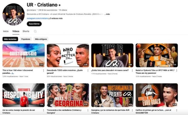 Cristiano Ronaldo Canal Youtube