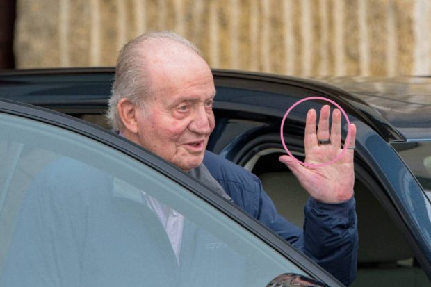 Juan Carlos I, anillo salud