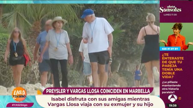 Isabel Preysler, Mario Vargas Llosa, vacaciones Isabel Preysler, Isabel Preysler Marbella, Mario Vargas Llosa Marbella