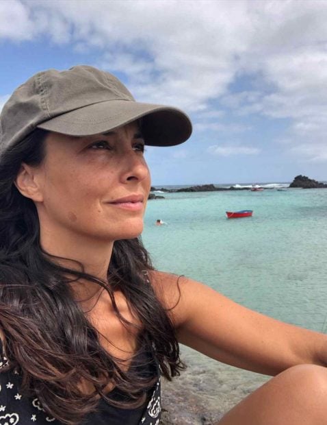 Xenia Tostado en una selfie en redes sociales.