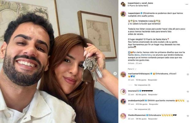 Isa Pantoja comparti&oacute; con entusiasmo la compra de su nuevo hogar en el Puerto de Santa Mar&iacute;a. (Foto: Redes Sociales)