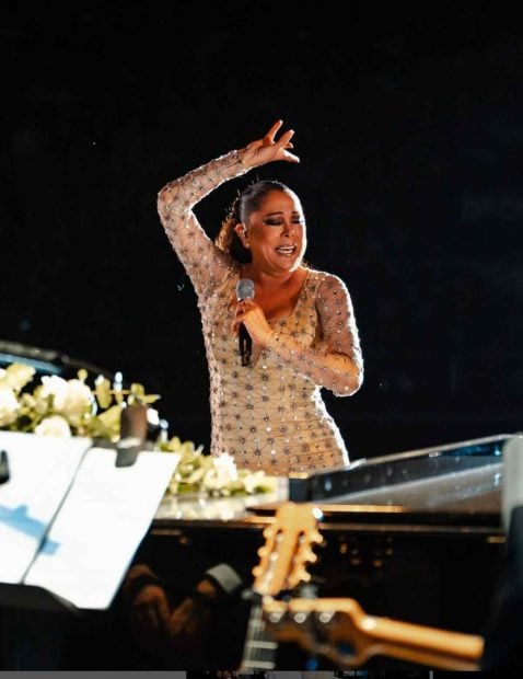 Isabel Pantoja en uno de sus &uacute;ltimos conciertos en Albacete. (Foto: Redes Sociales)