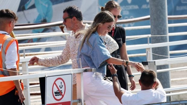 Antonio Banderas y Nicole Kimpel, Festival de Venecia, Antonio Banderas