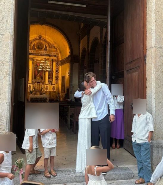 Nacho Arag&oacute;n y Bea Giemno, boda hijo emilio aragon, iglesia boda nacho aragon,