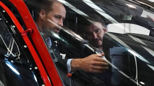 Pr&iacute;ncipe Guillermo, David Beckham