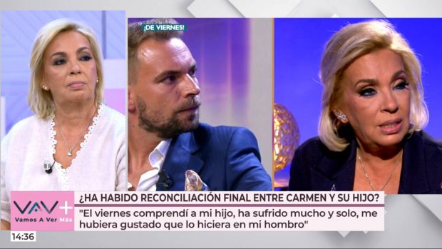 Carmen Borrego, Jos&eacute; Mar&iacute;a Almoguera, hijo Carmen Borrego, de viernes, entrevista carmen borrego
