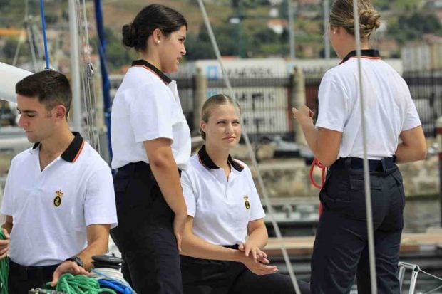 Leonor en la Escuela Naval. (Foto: Gtres)