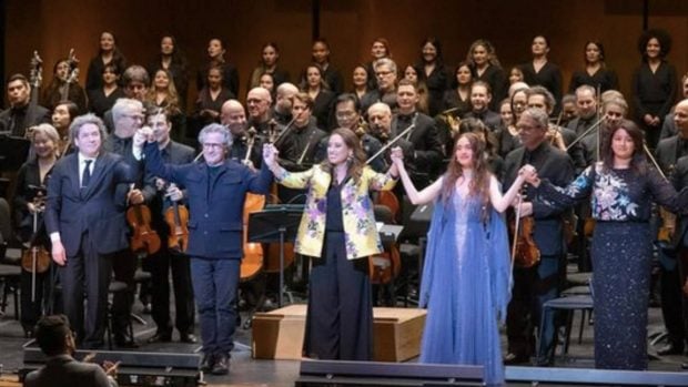Gustavo Dudamel y Mar&iacute;a Valverde 