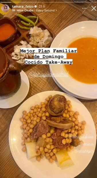 Tamara Falc&oacute;, I&ntilde;igo Onieva, Fernando Verdasco, Ana Boyer, La Ray&uacute;a, cocido la ray&uacute;a