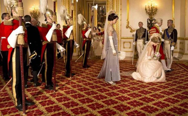 Momento en el que Rose es presentada ante los reyes.