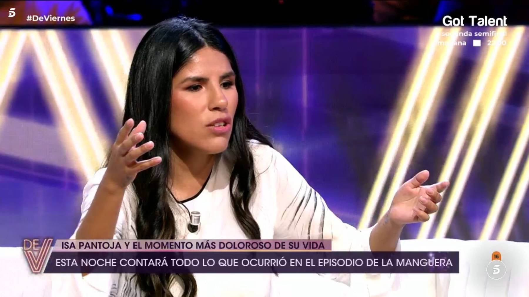 Isa Pantoja en '&iexcl;De Viernes!'. (Foto: Telecinco)