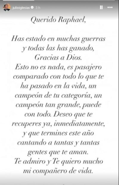 Storie Julio Iglesias, Raphael