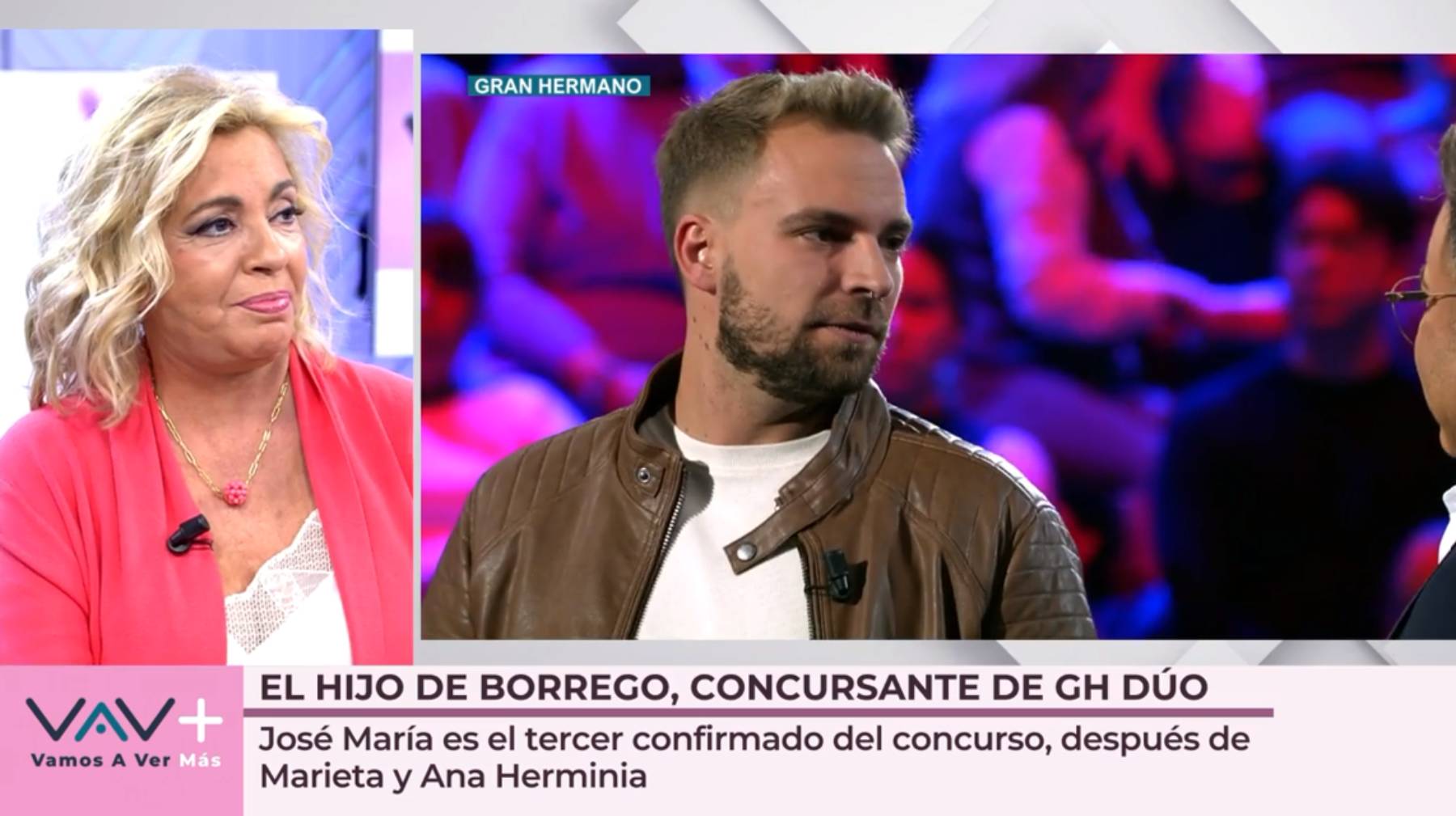Carmen Borrego, Carmen Borrego Jos&eacute; Maria Almoguera, Jos&eacute; Mar&iacute;a Almoguera GH D&Uacute;O