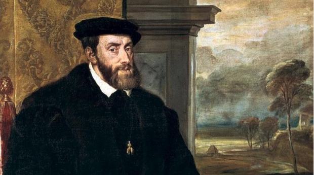 Carlos I de Espa&ntilde;a con el Tois&oacute;n de Oro