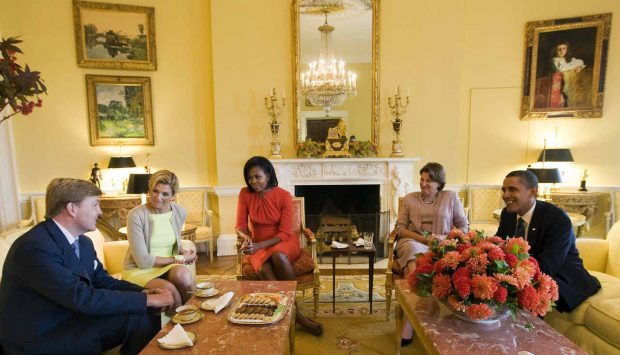 Visita de Estado de Guillermo y M&aacute;xima de los Pa&iacute;ses Bajos a Estados Unidos en 1999. (Foto: Gtres).