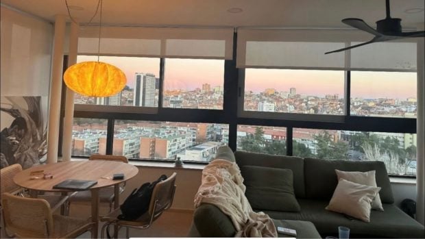 Vistas desde el sal&oacute;n de Miguel Bernardeau. (Foto: Instagram)