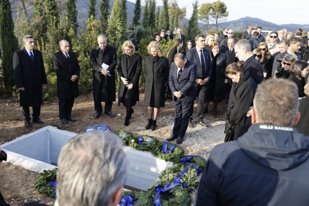 La familia real espa&ntilde;ola en el funeral de Constantino de Grecia. (Foto: Gtres)