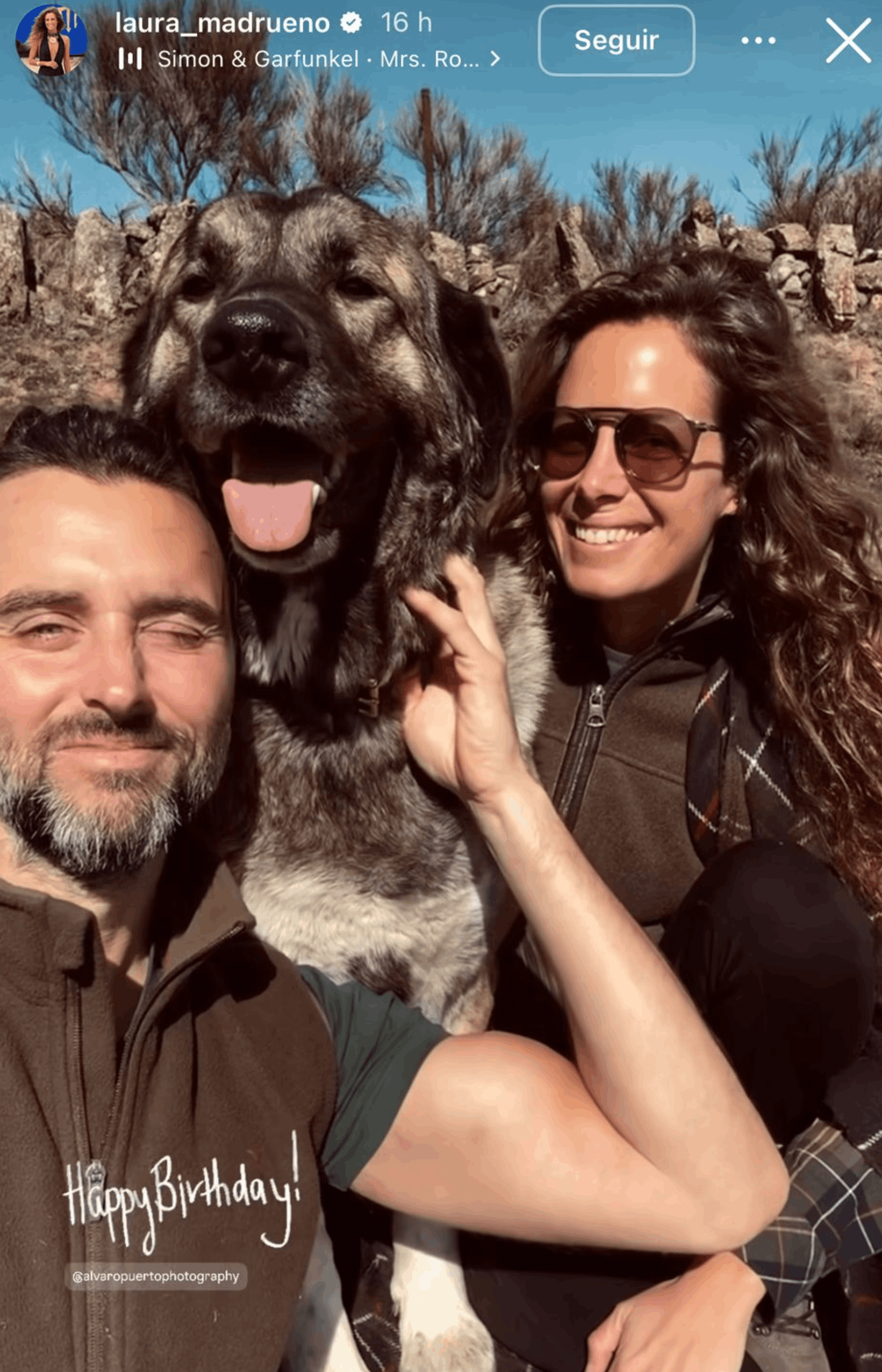Laura Madrue&ntilde;o y &Aacute;lvaro Puerto. (Foto:Instagram)