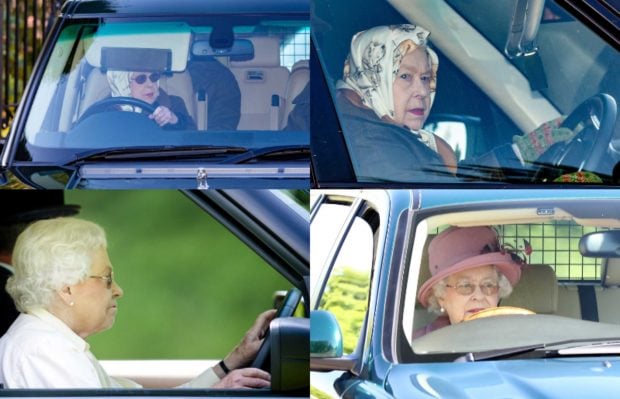 La reina Isabel II al volante.(Foto:Gtres)