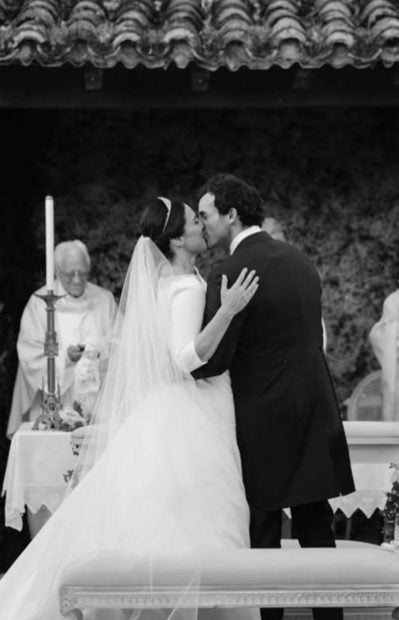 Tamara Falc&oacute; e &Iacute;&ntilde;igo Onieva en su boda (Foto:Instagram)